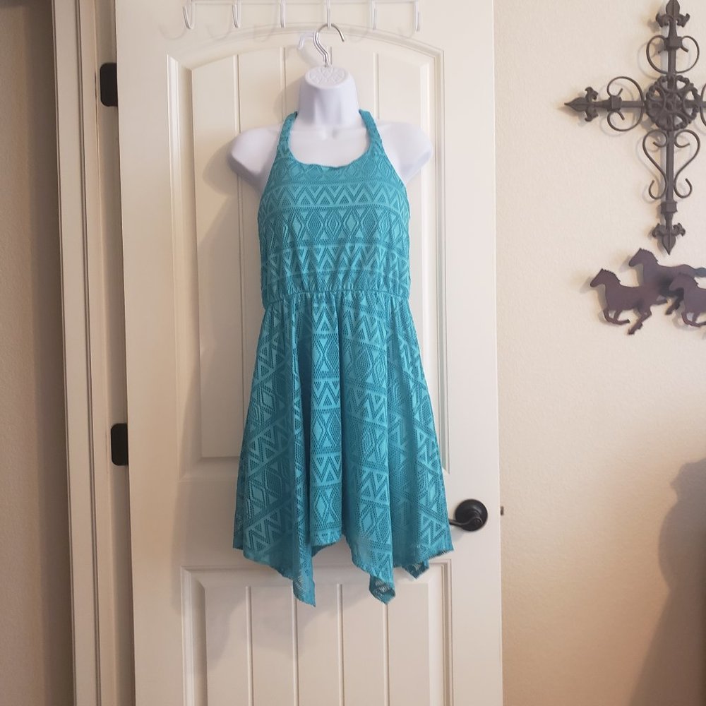 Xhilaration Teal Aztec Dress